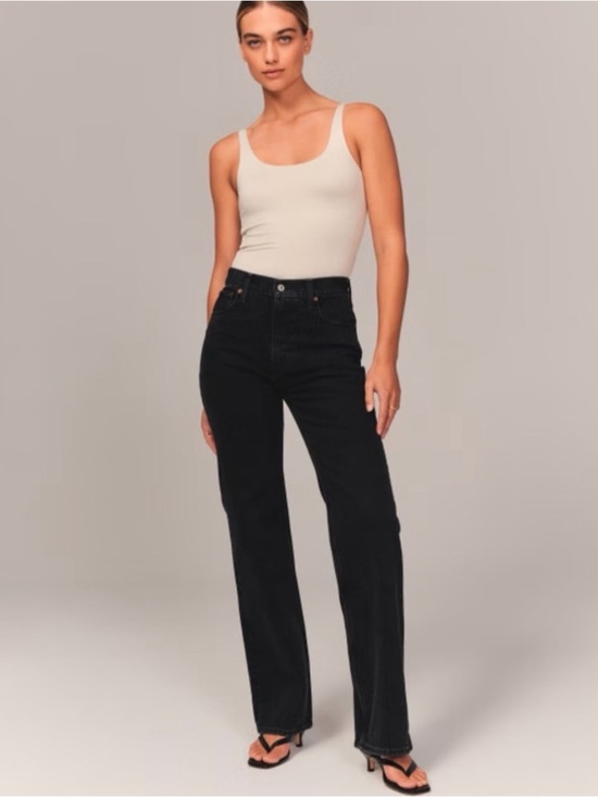 Abercrombie & Fitch Denim - Abercrombie Ultra High-Rise 90s Straight Leg Jeans